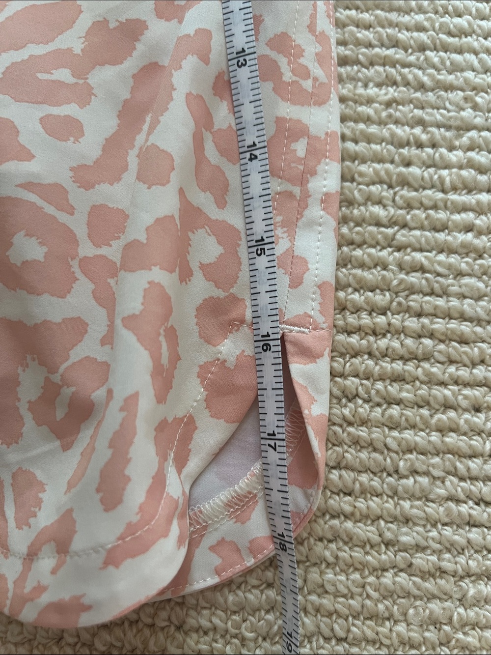 Chico's Pink Leopard-Print Drawstring Mini Skirt - Picture 11 of 11